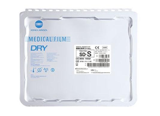 Касета рентгенівської медичної плівки, тип SD-S 10x12" (25x30см), 125 аркушів